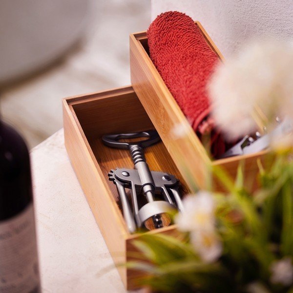 Scatola di bambù , 22,5 x 7,5 x 6,35 cm - Compactor-image-1