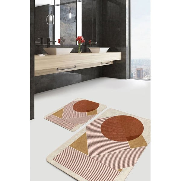 Set di tappetini per il bagno in velluto 2 pz 60x100 cm – Mila Home-image-2