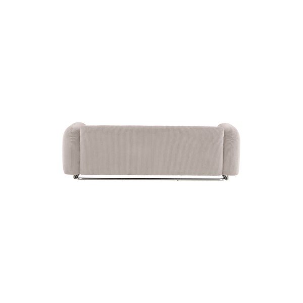 Divano greige con rivestimento in velluto a coste 234 cm Everman – Jotex-image-3