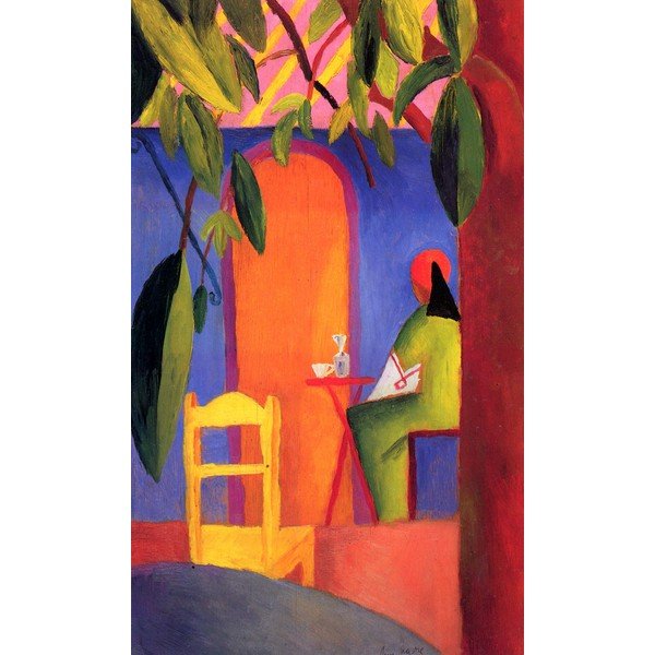 Riproduzione pittorica 30x50 cm August Macke - Turkish cafe II - Fedkolor