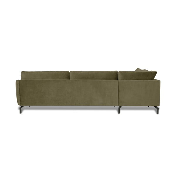 Divano angolare in velluto verde (angolo sinistro) Magic - Scandic-image-3