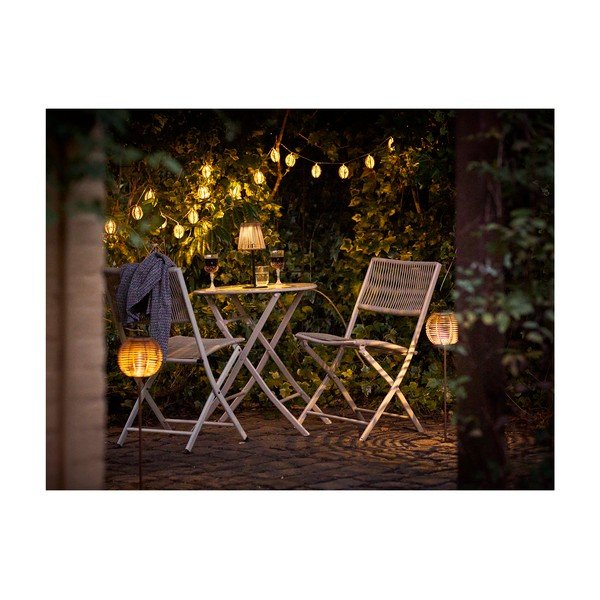 Illuminazione esterna LED con alimentazione a pannelli solari da tavolo /portatile ø 14 cm Salford – House Nordic-image-4