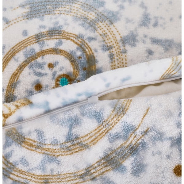 Biancheria da letto bianca/blu in micropile per letto singolo 140x200 cm Estrellas – My House-image-2