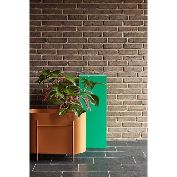 Fioriera in metallo arancione - Hübsch-image-1