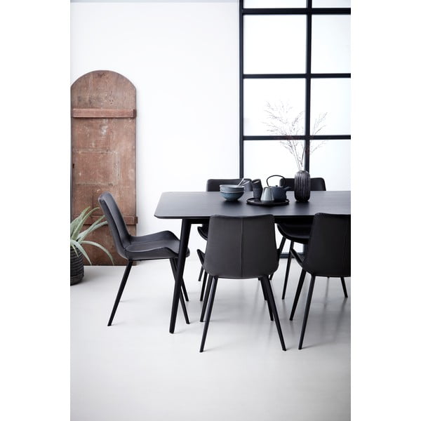 Sedia da pranzo in similpelle nera DAN-FORM Danimarca Hype - DAN-FORM Denmark-image-2