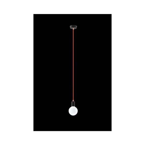 Lampada a sospensione arancione Bombilla - Sollux-image-2