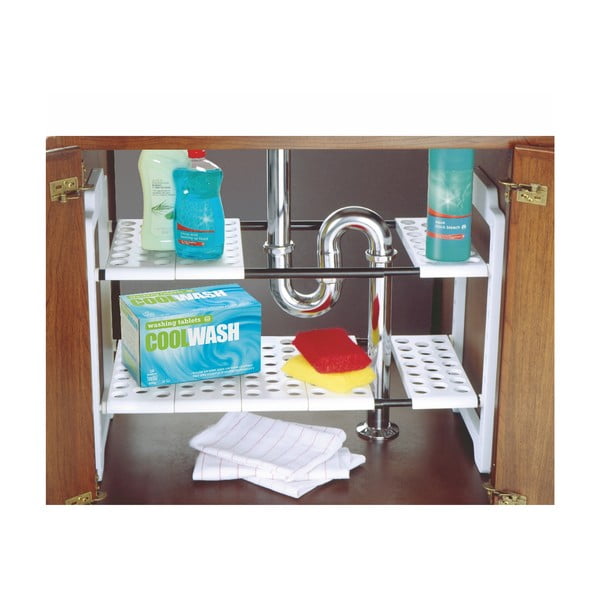 Organizzatore bianco sotto il lavello - Addis-image-1