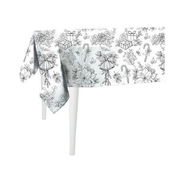 Tovaglia bianca e nera , 140 x 220 cm Honey - Mike & Co. NEW YORK