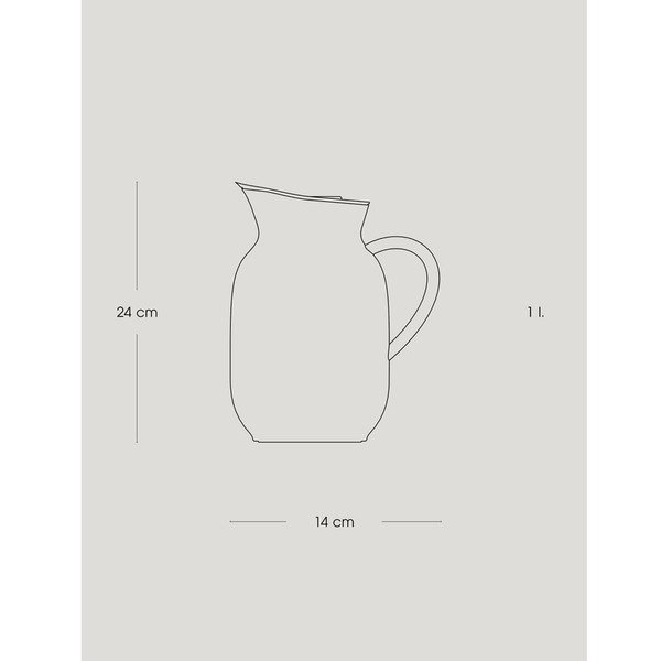 Caraffa termica argentata in acciaio inox 1,2 l Amphora – Stelton-image-3