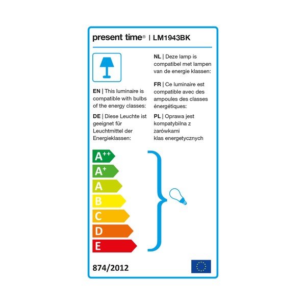 Lampada da terra in ferro nero Fit - Leitmotiv-image-1