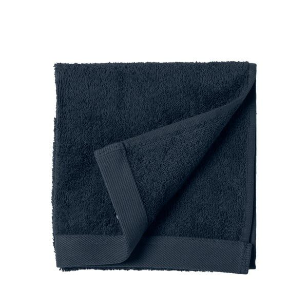 Asciugamano in spugna di cotone blu Indaco, 60 x 40 cm Comfort Organic - Södahl-image-2
