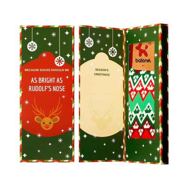 Carta dei calzini con fiocco, taglia 36-40 - Ballonet Socks-image-1