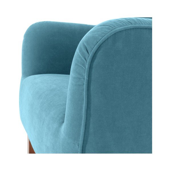 Poltrona blu petrolio Bruno Velor - Max Winzer-image-3