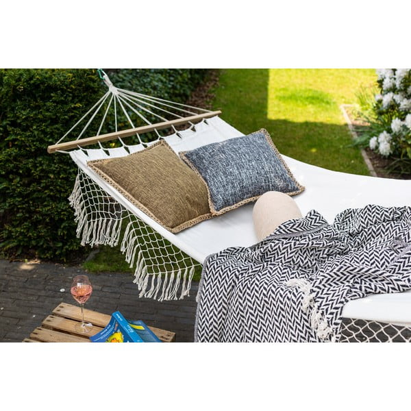 Coperta in cotone riciclato 130x170 cm Alpana - Tiseco Home Studio-image-1