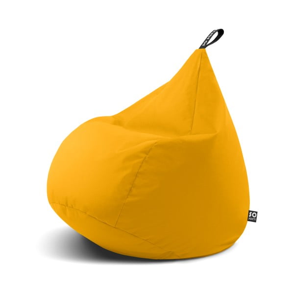 Pouf a sacco per bambini giallo Drop M – So Soft?