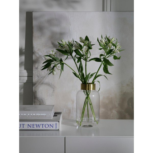 Vaso in vetro fatto a mano color oro Lori - Westwing Collection-image-3