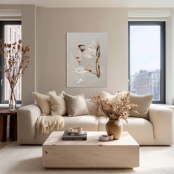 Dipinto 60x80 cm Stitched Bloom – Styler-image-2