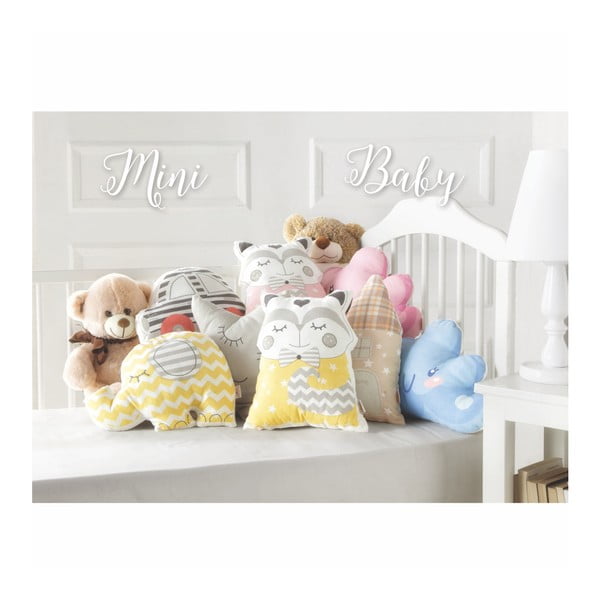 Cuscino per bambini in misto cotone blu e rosso Mike & Co. Cuscino NEW YORK Auto giocattolo, 32 x 25 cm - Mike & Co. NEW YORK-image-2