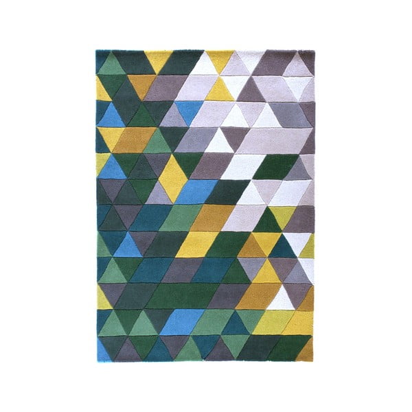 Tappeto in lana giallo/verde 160x220 cm Prism - Flair Rugs