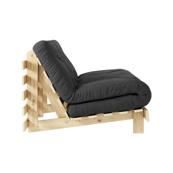 Divano in grigio scuro allungabile 140 cm Roots – Karup Design-image-4