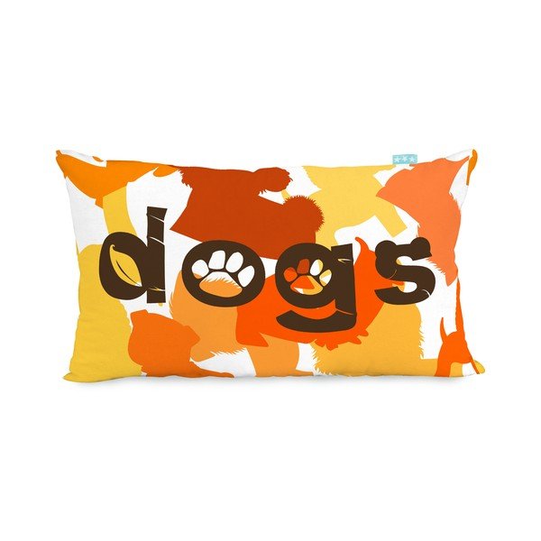 Federa reversibile in cotone 50 x 30 cm Dogs - Mr. Fox-image-2