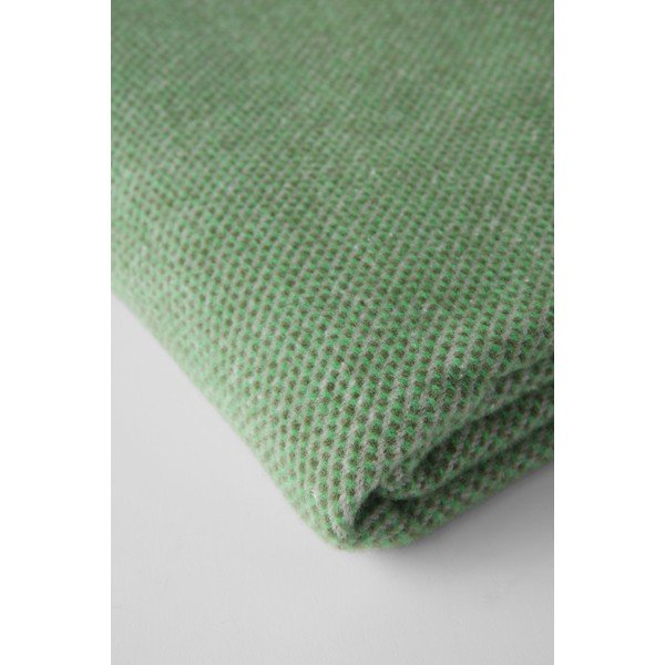 Plaid verde con contenuto di cotone , 140 x 180 cm Jade - Euromant-image-1