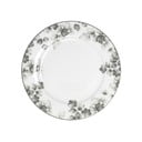 Set di 6 piattini da dessert in porcellana bianco e grigio chiaro ø 19 cm Foliage gray - Villa Altachiara