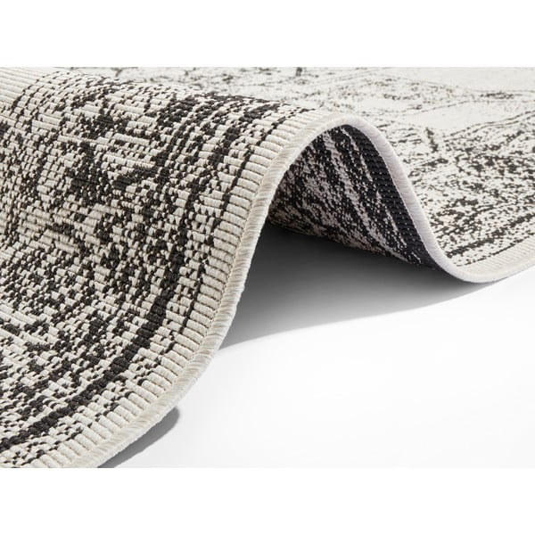 Tappeto da esterno nero e crema , 120 x 170 cm Borbon - NORTHRUGS-image-4