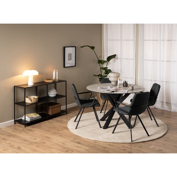 Sedie da pranzo grigio scuro in set di 2 Selina - Actona-image-2