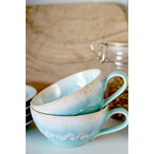 Tazza in gres blu-turchese 200 ml Taormina - Casafina-image-2