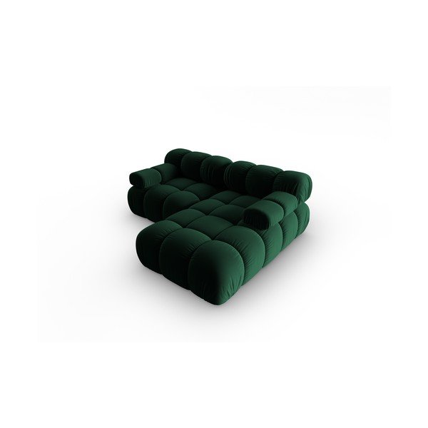 Divano angolare in velluto verde (angolo destro) Bellis - Micadoni Home-image-4