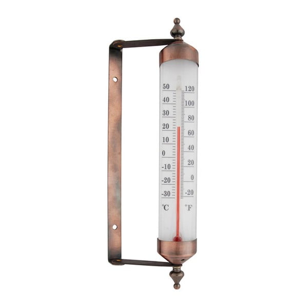 Termometro da finestra di colore bronzo, altezza 25 cm - Esschert Design
