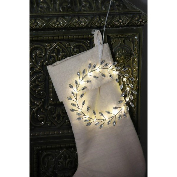 Decorazione natalizia luminosa argentata con alimentazione a batteria ø 19 cm Aria – Markslöjd-image-3