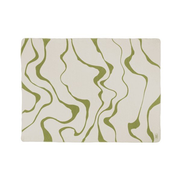 Coperta verde/color crema 150x200 cm Felu – noo.ma-image-3