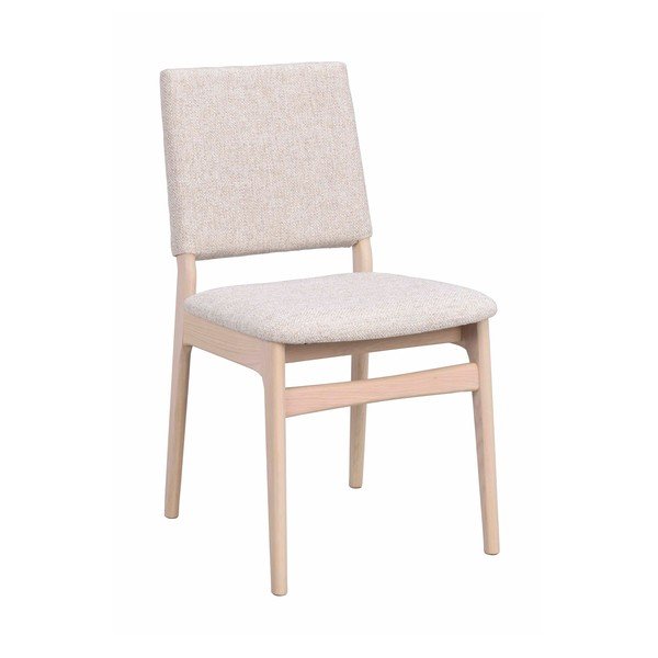 Sedia da pranzo color crema/colore naturale chiaro in rovere massiccio Medford – Rowico
