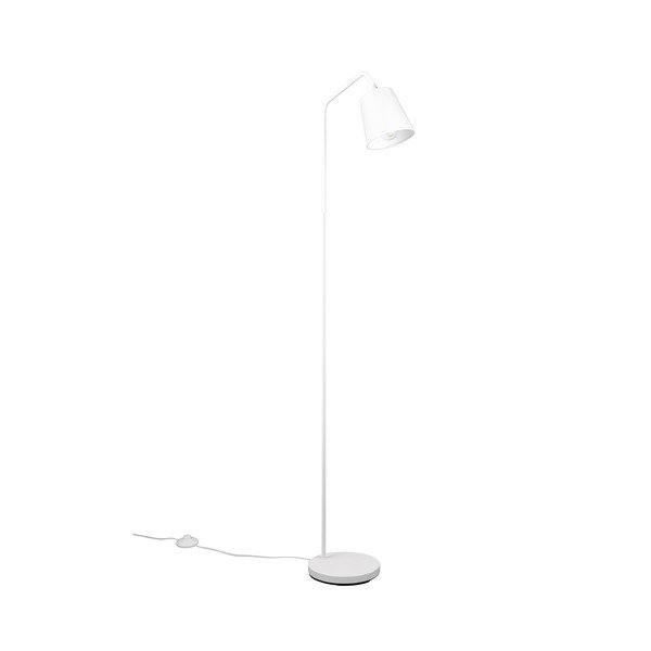 Lampada da terra bianca con paralume in tessuto (altezza 148 cm) Buddy - Reality-image-3