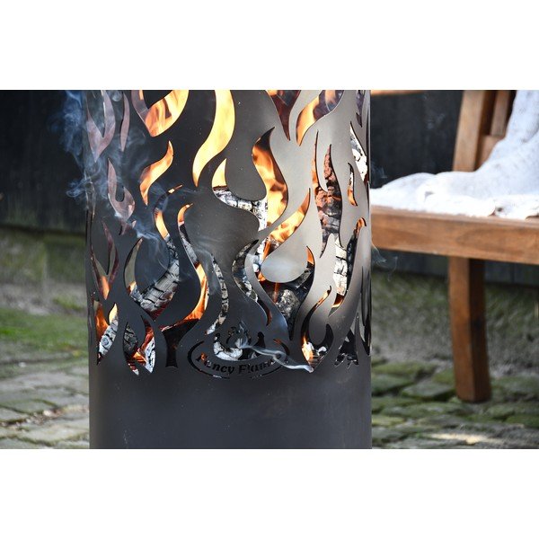 Camino scolpito a forma di fiamma - Esschert Design-image-1