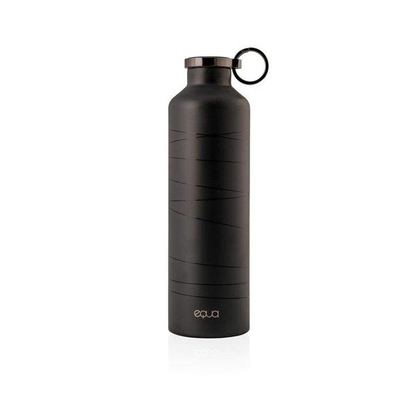 Černá termolahev z nerezové oceli Equa Basic Mr. Watt, 680 ml