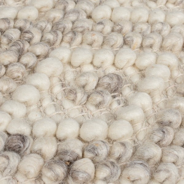 Passatoia grigio tessuta a mano in misto lana 60x230 cm Minerals Diamond - Flair Rugs-image-3