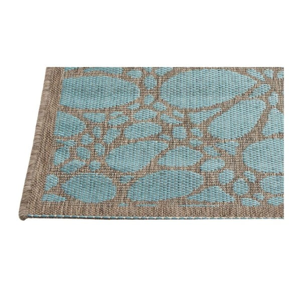 Tappeto blu per esterni , 160 x 230 cm Fiore - Floorita-image-1