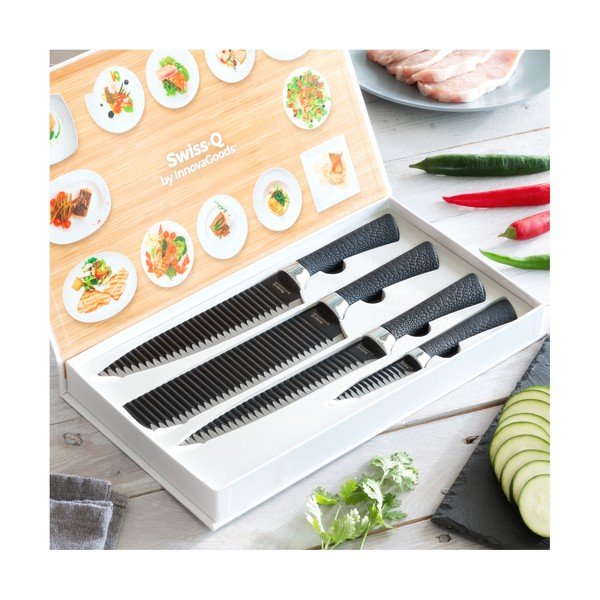 Set di 4 coltelli in acciaio inox Swiss Q Shark - InnovaGoods-image-4