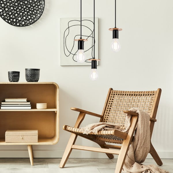 Lampadario nero Angelina – LAMKUR-image-1