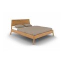 Letto matrimoniale in legno di quercia di colore naturale 160x200 cm Twig - The Beds
