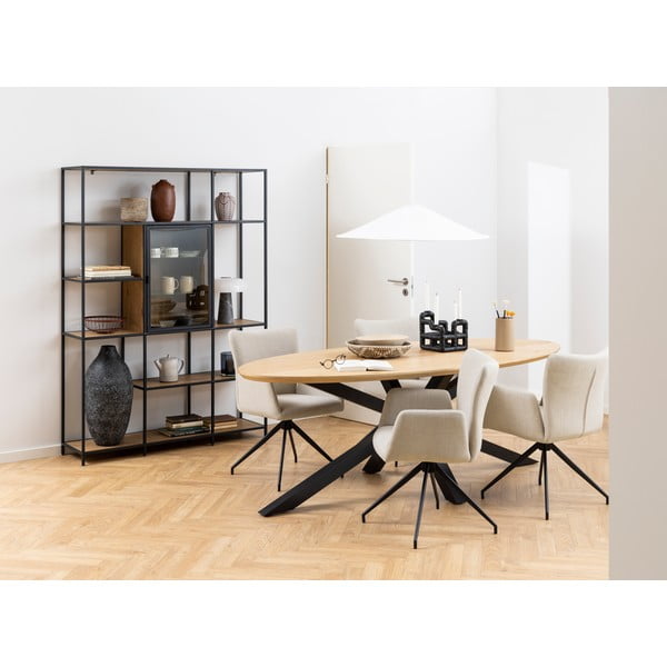 Tavolo da pranzo con piano effetto rovere 100x220 cm Heaven - Actona-image-1