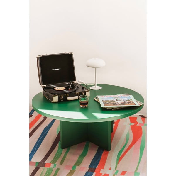 Tavolino da salotto rotondo in verde scuro ø 100 cm Pausa – Really Nice Things-image-1