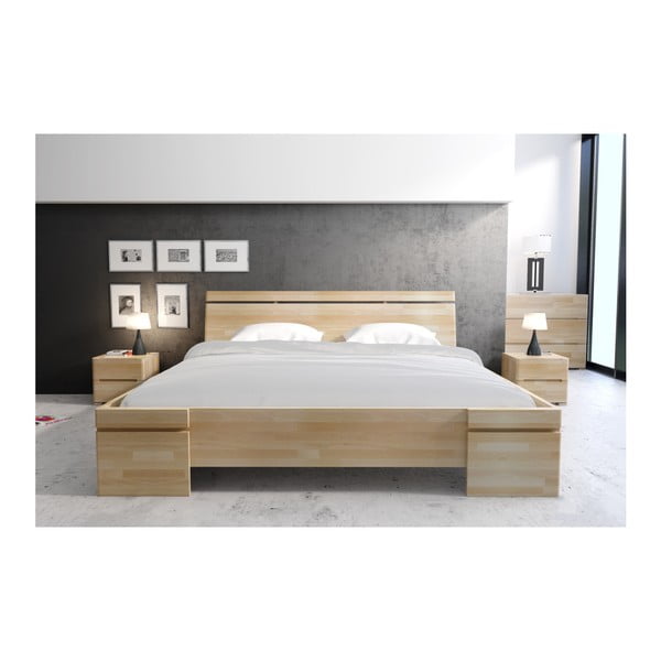 Letto matrimoniale in legno di faggio SKANDICA Sparta Maxi, 160 x 200 cm - Skandica-image-4