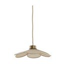 Lampadario color crema con paralume in tessuto Fyano – Light & Living