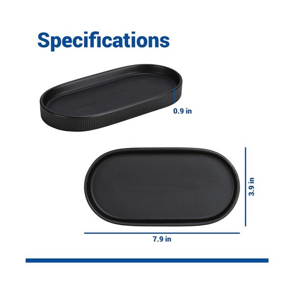 Organizer da bagno nero in ceramica Fablo – Wenko-image-3
