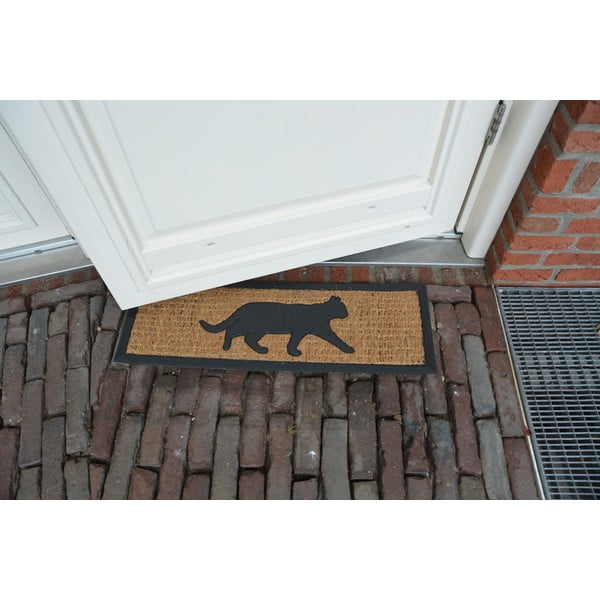 Tappetino in fibra di cocco Cat, 25 x 75 cm - Esschert Design-image-1