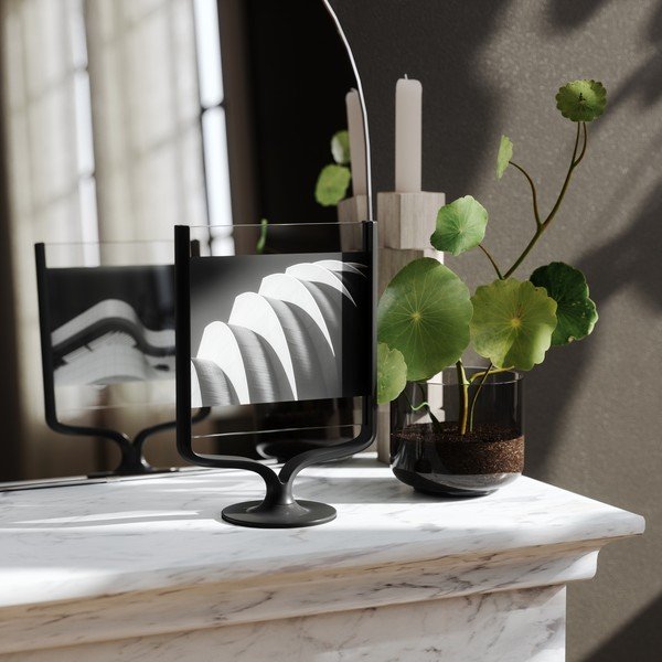 Cornice verticale in metallo nero 18x25 cm Wishbone - Umbra-image-1